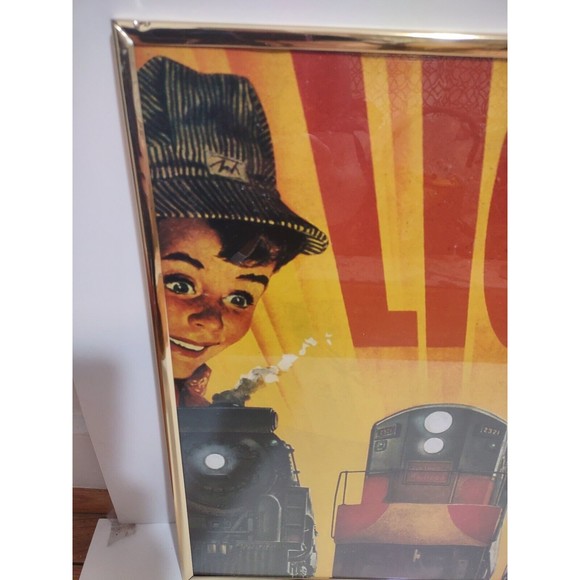 LIONEL RAILROAD "FATHER & SON" SIGN / Train Wall Collectible Decorations 16 x 20 - Picture 2 of 15